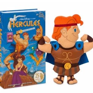 NEW-Disney Hercules VHS Small Plush Limited Release. 25 year